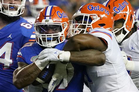 Florida backup running back Cam Carroll is out for the season because of knee injury
